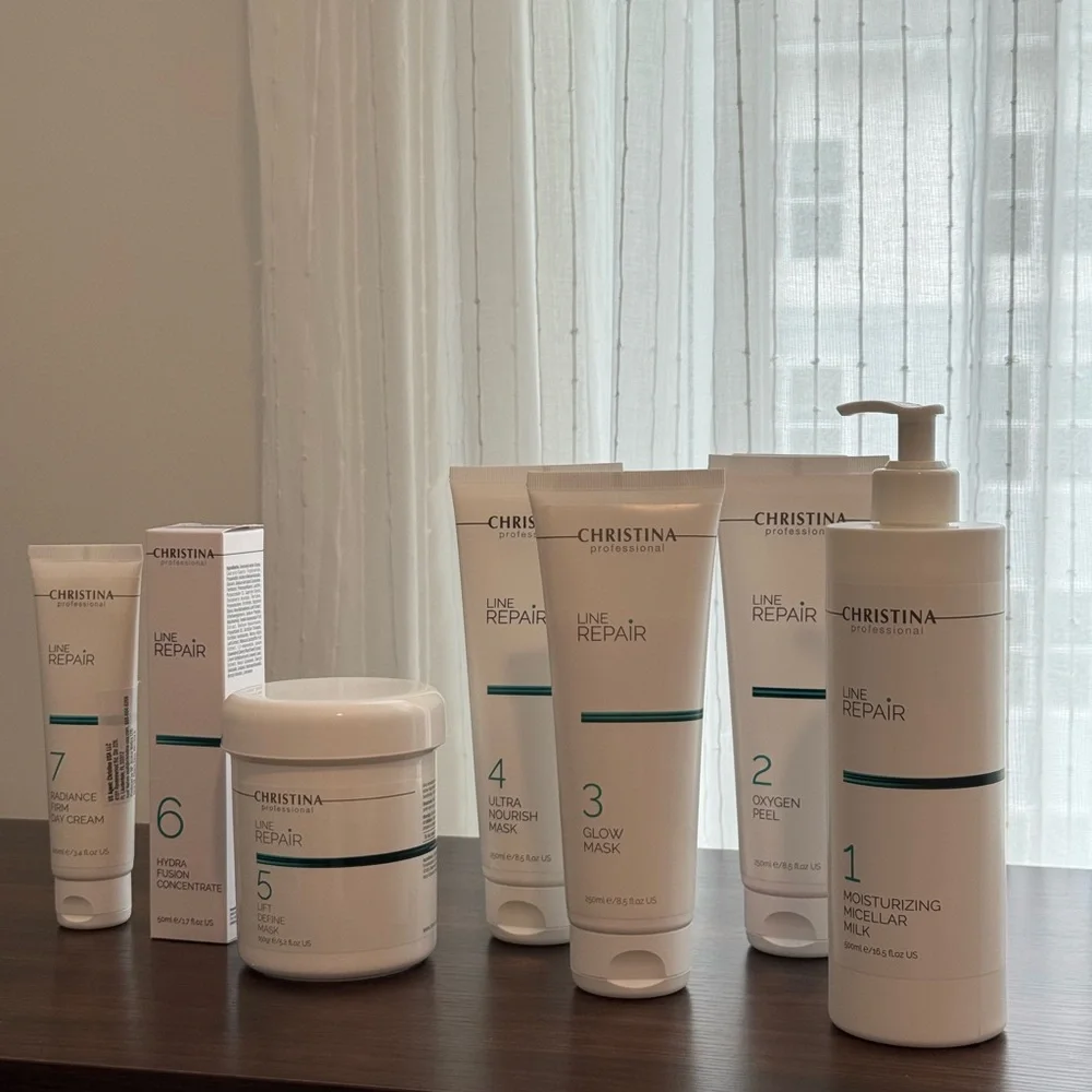 Christina Skincare Collection in White and Blue